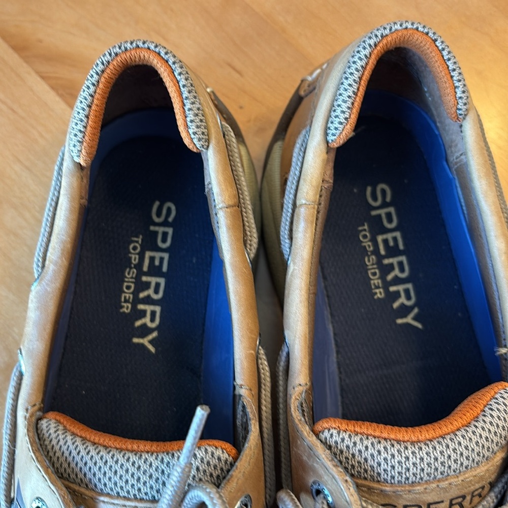 Sperry Tan Boat Shoes With Leather Laces And Mocc… - image 4
